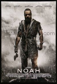 9w535 NOAH int'l advance DS 1sh '14 cool image of Russell Crowe in the title role!