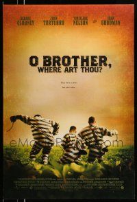 9w540 O BROTHER, WHERE ART THOU? DS 1sh '00 Coen Brothers, George Clooney, John Turturro