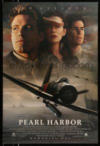 9w557 PEARL HARBOR advance DS 1sh '01 cast portrait of Ben Affleck, Josh Hartnett, Beckinsale, WWII
