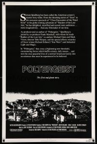 9w574 POLTERGEIST int'l 1sh '82 Tobe Hooper & Steven Spielberg, the first real ghost story!