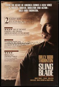 9w675 SLING BLADE reviews 1sh '96 star & director Billy Bob Thornton, many reviews!