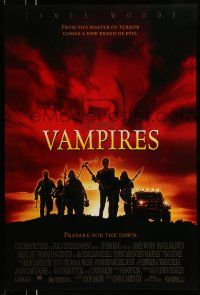 9w806 VAMPIRES DS 1sh '98 John Carpenter, James Woods, cool vampire hunter image!