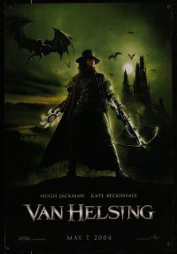 9w807 VAN HELSING teaser DS 1sh '04 cool image of monster hunter Hugh Jackman!