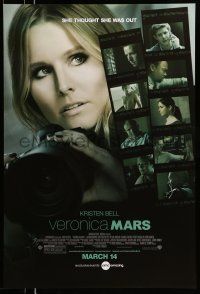9w809 VERONICA MARS advance DS 1sh '14 close-up of sexy Kristen Bell in title role!