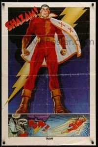 9x689 CAPTAIN MARVEL 23x35 commercial poster '77 great art of comic book hero!