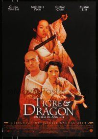 9x733 CROUCHING TIGER HIDDEN DRAGON 27x39 commercial poster '00 Ang Lee masterpiece, Chow Yun Fat!