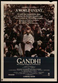 9x750 GANDHI 21x30 commercial poster '82 Ben Kingsley as The Mahatma, directed by Attenborough!