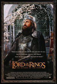 9x768 LORD OF THE RINGS: THE RETURN OF THE KING 27x40 commercial poster '03 Mortensen as Aragorn!