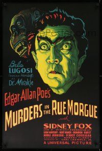 9x782 MURDERS IN THE RUE MORGUE S2 recreation 24x36 commercial poster 2002 spookiest Bela Lugosi!
