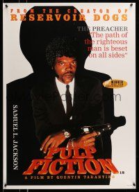 9x789 PULP FICTION European Union 24x34 commercial poster '94 Quentin Tarantino, Samuel Jackson!