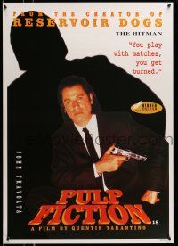 9x788 PULP FICTION European Union 24x34 commercial poster '94 Quentin Tarantino, John Travolta!
