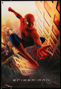 9x793 SPIDER-MAN DS 27x40 German commercial poster '02 web-slinger Tobey Maguire, Marvel!