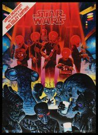 9x802 STAR WARS 20x28 commercial poster '78 cool Bill Selby art from inside Mos Eisley Cantina!