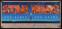 9x805 STAR WARS THE FIRST TEN YEARS 17x36 commercial poster '87 completely different Alvin art!
