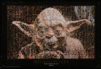 9x822 YODA 24x36 commercial poster '97 Jedi Master, cool photomosaic image!