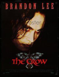 9x373 CROW 19x25 video poster '94 Brandon Lee's final movie, believe in angels, cool image!