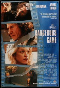 9x375 DANGEROUS GAME 27x40 video poster '93 images of Harvey Keitel, Madonna!