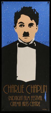 9x298 CHARLIE CHAPLIN MIDNIGHT FILM FESTIVAL 17x38 film festival poster '84 Francis art of Chaplin