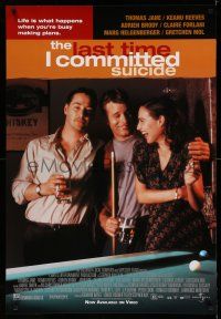 9x403 LAST TIME I COMMITTED SUICIDE 27x39 video poster '97 Thomas Jane, Keanu Reeves, Gretchen Mol