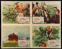 9x090 NATURE IN THE RAW LC poster '60s cool image of volcano exploding, all adventure show!