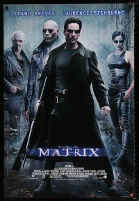 9x409 MATRIX 27x40 video poster '99 Keanu Reeves, Carrie-Anne Moss, Laurence Fishburne, Wachowski!