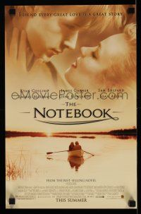 9x283 NOTEBOOK mini poster '04 huge romantic close up of Ryan Gosling & Rachel McAdams!