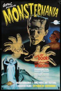 9x477 MONSTERMANIA tv poster '97 Jack Palance, Elvira Cassandra Peterson, Frankenstein & more!