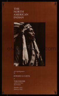 9x517 NORTH AMERICAN INDIAN 19x32 museum/art exhibition '73 photo by Edward S. Curtis!