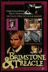 9x078 BRIMSTONE & TREACLE 24x36 music poster '82 Richard Loncraine directed, images of Sting!