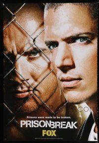 9x478 PRISON BREAK tv poster '07 Dominic Purcell, Wentworth Miller!