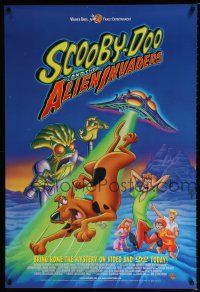 9x424 SCOOBY-DOO & THE ALIEN INVADERS 27x40 video poster '00 wacky classic animated cartoon mystery!