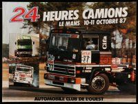 9x576 24 HOURS CAMIONS LE MANS 16x21 French special '87 cool big truck racing images!