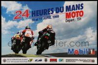 9x589 24 HOURS OF LE MANS MOTO 16x24 French special '99 cool motorcycle racing image!
