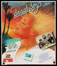 9x531 BEACH BOYS 18x21 music poster '83 cool art of sexy blonde woman!