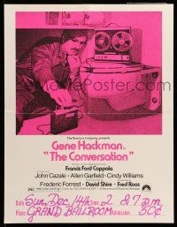 9x154 CONVERSATION 17x22 special '74 different image of snooping Gene Hackman, Coppola directed!