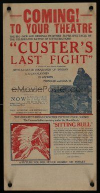 9x155 CUSTER'S LAST FIGHT 2-sided special 9x18 R25 50th Anniversary Last Stand at Little Big Horn!