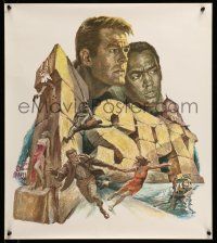 9x473 I SPY tv poster 1966 Gustav Rehberger art of Robert Culp, Cosby!