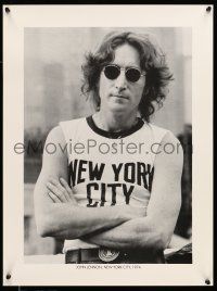 9x539 JOHN LENNON 18x24 music poster '74 posing in sunglasses with arms crossed!