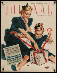 9x624 LADIES' HOME JOURNAL DECEMBER, 1939 22x28 special '39 Al Parker art!