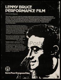 9x190 LENNY BRUCE IN 'LENNY BRUCE' 21x28 special '67 from only film made of his show!