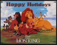 9x192 LION KING 17x22 special '94 classic Disney cartoon set in Africa, Happy Holidays!