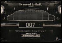 9x197 LIVING DAYLIGHTS 12x18 special '86 great image of classic Aston Martin car grill!