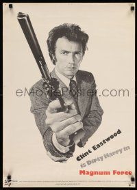 9x200 MAGNUM FORCE int'l 20x28 special '73 Clint Eastwood is Dirty Harry pointing his huge gun!