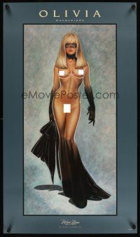 9x527 MASQUERADE 22x38 art print '95 super sexy full-length nude art by Olivia De Berardinis!