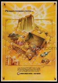 9x638 MGM GRAND HOTEL 27x39 special '70s cool artwork, pleasure treasure trove!