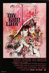 9x848 MY FAIR LADY REPRODUCTION 24x36 special '00s Audrey Hepburn & Rex Harrison by Bob Peak