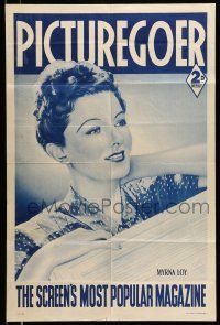9x655 PICTUREGOER 20x30 English special '39 wonderful close of up gorgeous Myrna Loy!