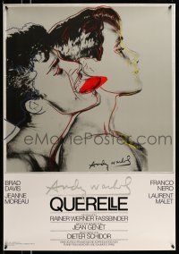 9x220 QUERELLE 28x39 German commercial '80s Rainer Fassbinder & Jean Genet, gray Andy Warhol art!
