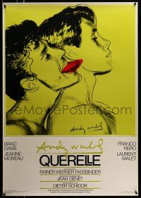 9x221 QUERELLE 28x39 German commercial '83 Rainer Fassbinder, green Andy Warhol art w/ Froeb credit!