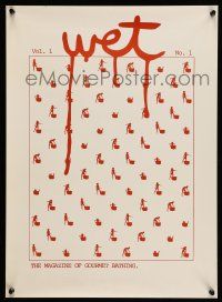 9x676 WET 16x22 special '70s Vol. 1 No. 1, really cool art of people taking baths!